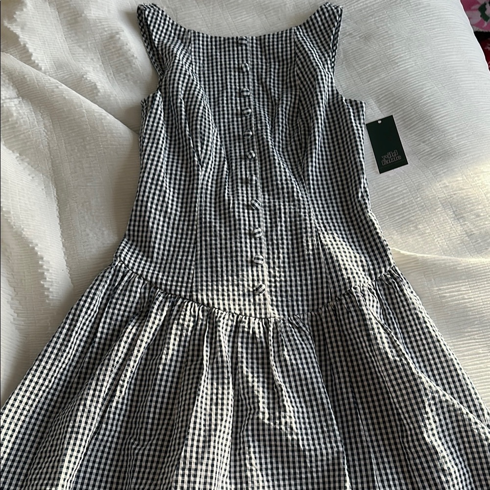 Black and White Gingham Dress